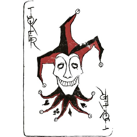 sketch of joker card
